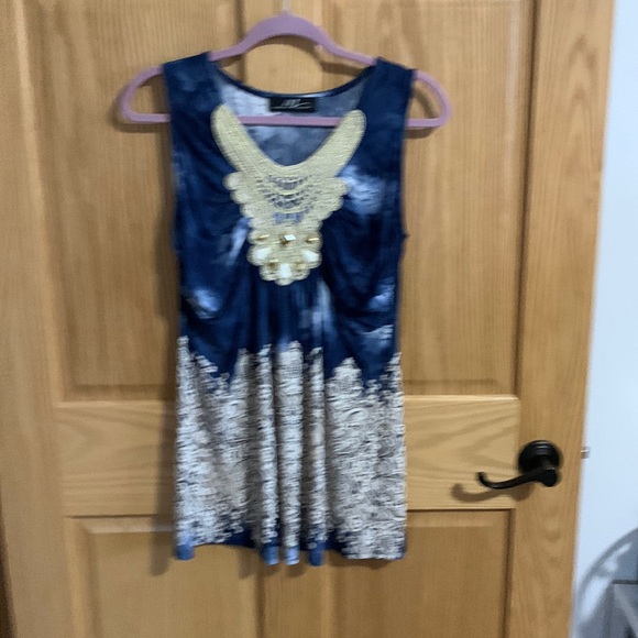 Boho top, tunic length - Picture 1 of 5